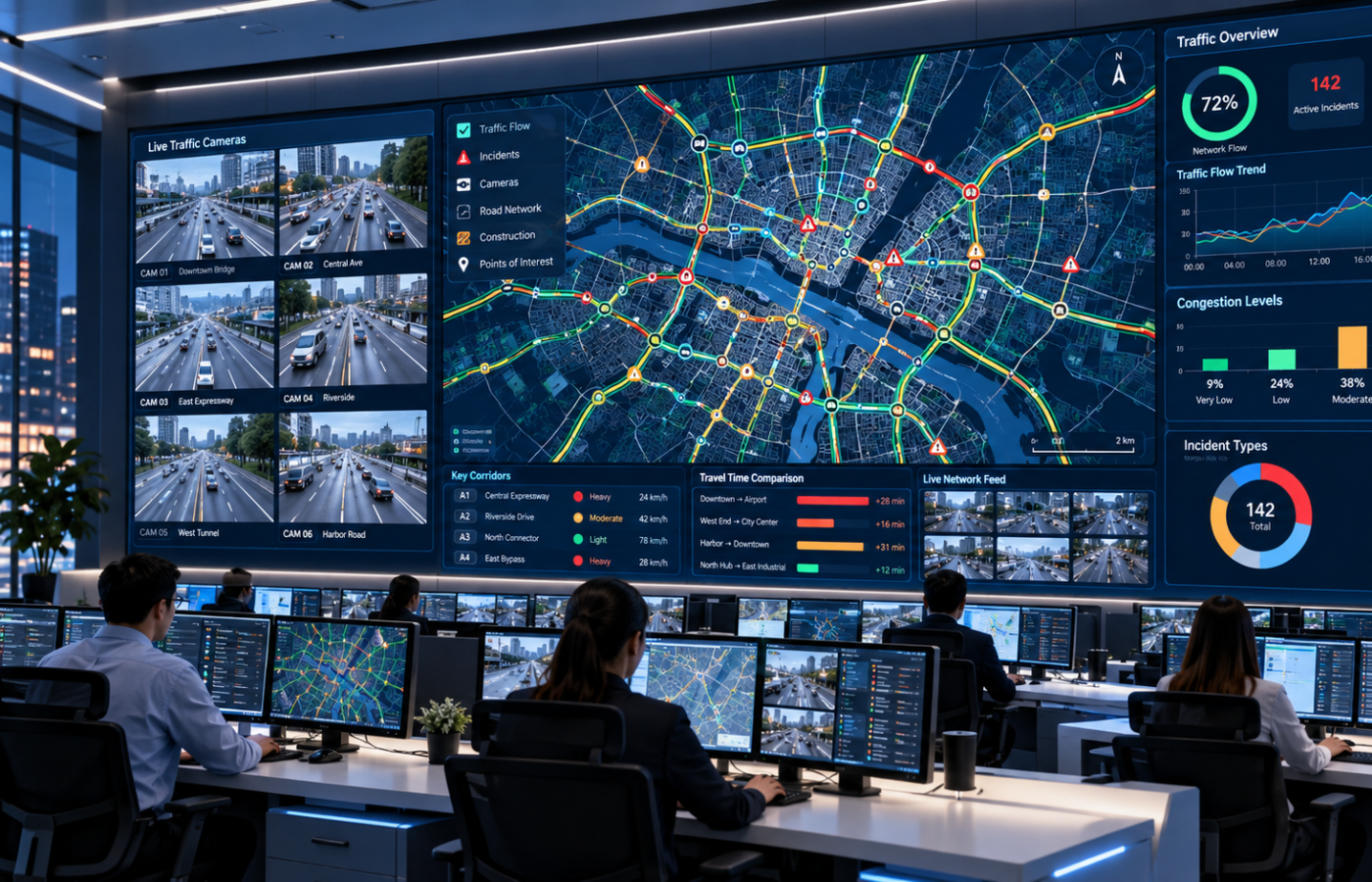 Smart traffic monitoring infrastructure solution